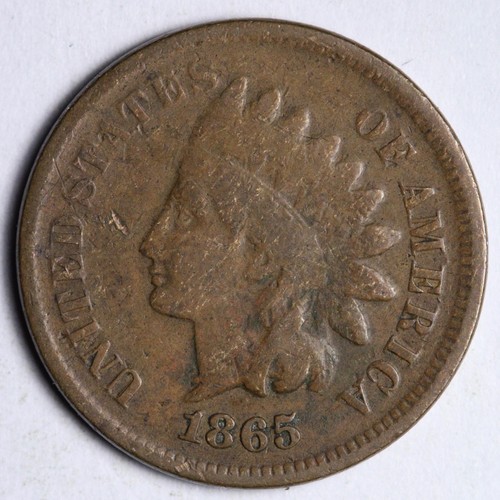 1865 indian head cent penny - 1865,