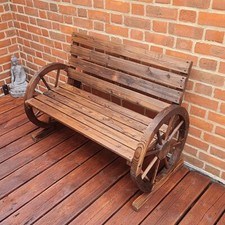 Rustic Wooden Garden Bench
