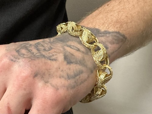 9ct gold silver mens - gold,