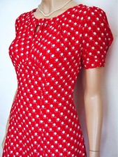 Vtg 40s WW2 style red & cream