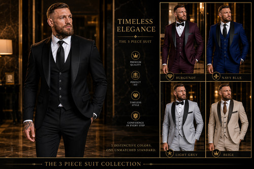 Luxury men piece suit - men's, 3
