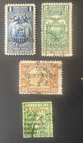 Ecuador 1920 postal tax - 1920-31,,