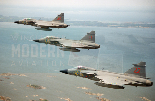 Saab gripen formation - ,