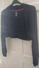 JOULES CARDIGAN PLUS SIZE 18 NAVY BLUE SHRUG BOLERO ANGORA BLEND VGC