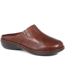 Pavers Leather Mule Slippers