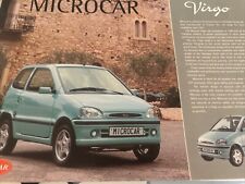 The Microcar Virgo Petrol Diesel Car Sales Info Brochure Sheet In English