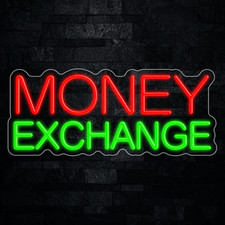 Money Exchange LED Neon Sign