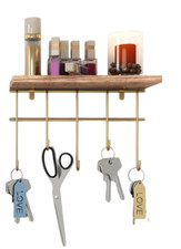 Key Holder for Wall. 5 Hooks