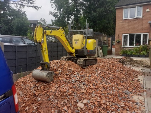 Micro digger driver for hire - driver,