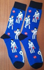 Novelty Cricket Player Socks