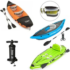 Bestway Cove Champion Inflatable Kayak 1/2 Person Canoe Water Boat Paddle Pump