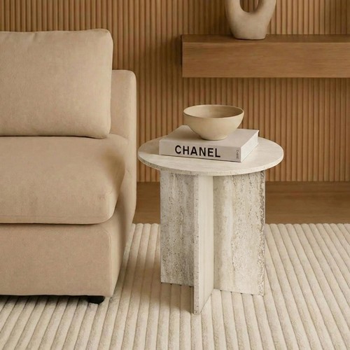 Ohs round travertine effect - ohs,