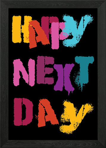 Happy next day framed wall - happy,