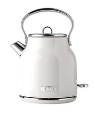 Haden Heritage White Kettle – 1.7L Stylish Retro Stainless Steel Kettle White