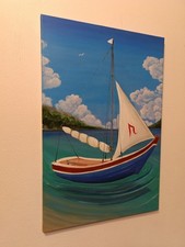 Modern unique hand painted