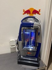 Red Bull Cooler Mini Fridge Display LED Gas Pump Refuel Shop Front Rare