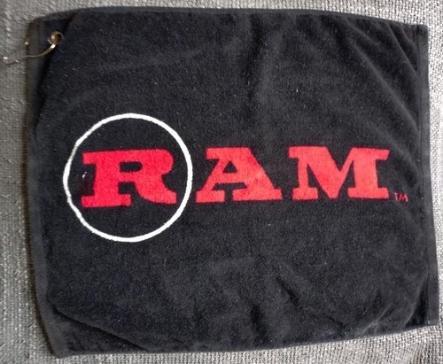 Ram logo golf bag - bag, towel.