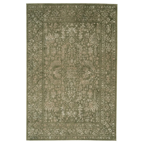 Green vintage medallion - green,
