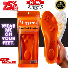 Steppers Comfort Boosting Massage Orthotic Insoles for Heel & Plantar Fasciitis