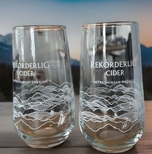 2 Rekorderlig Cider glasses