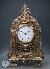 ANTIQUE BAROQUE FRENCH STYLE MANTEL CLOCK