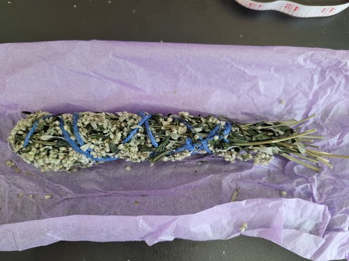 Mugwort smudge stick - grown, in