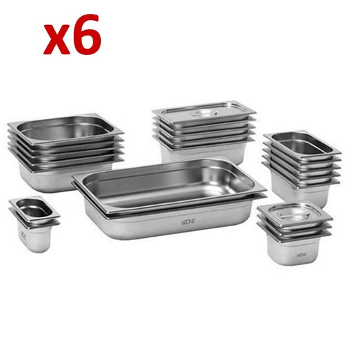 Stainless steel gastronorm - 6x,