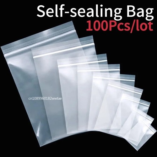 100pcs small zip - lock, plastic
