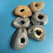 Six  large  Natural Hag Stones