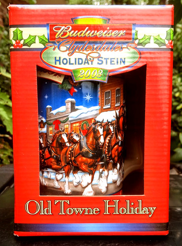 Budweiser clydesdales stein - clydesdales,