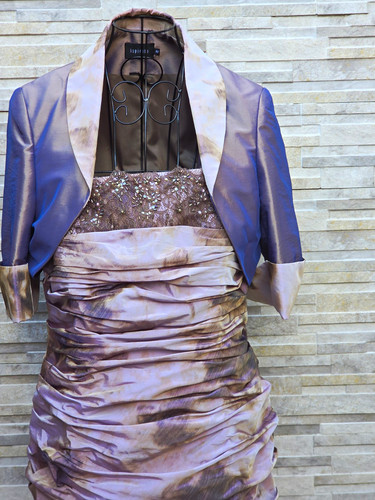 Ispirato purple beige satin - ispirato, purple/beige