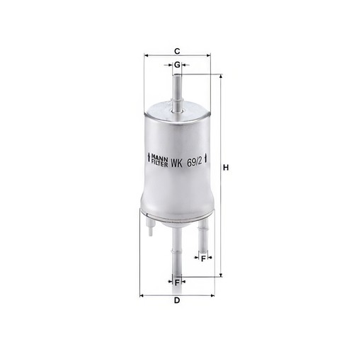 Mann wk69 fuel filter fits - fuel,