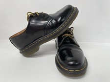 Dr Martens Smooth Black Leather Oxford Shoes Ladies/Unisex UK Size 5 (1461)