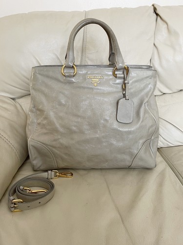 Prada grey vitello shine - vitello,