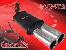 Sportex Vauxhall Astra mk4 performance exhaust back box Turbo coupe 2000-2004 T3