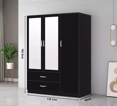 High gloss door wardrobe - high,