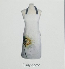 Meg Hawkinss 100% Cotton Apron Daisy Floral British Watercolour Artist