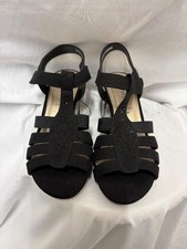 PAVERS ladies black sandals
