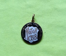 1913 Motor club Members Enamel badge #1682 Brookland Automobile car