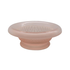 Vintage Pink Frosted Glass