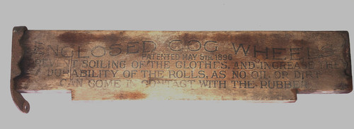 Vintage wood clothes wringer - wood,