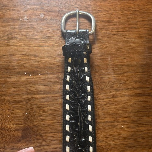 Black genuine leather - black,