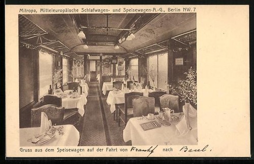 Postcard berlin mitropa - berlin-nw,,