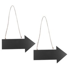  2 Pcs Farmhouse Decor Black Board Sign Hanging Chalkboard Plaque