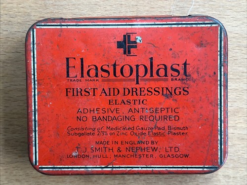 Vintage elastoplast tin first - tin,