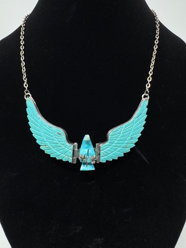 Vtg navajo carved blue - vtg,