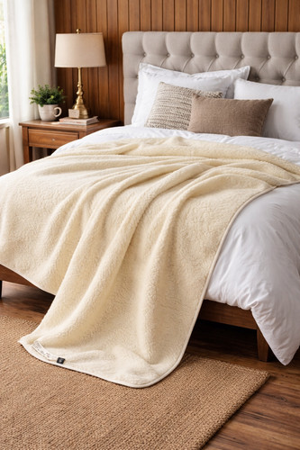 Natural merino wool sleeping - natural,