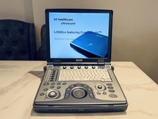 GE LOGIQ E PORTABLE ULTRASOUND (R5) GREAT CONDITION WITH POWER SUPPLY OBY/GYN