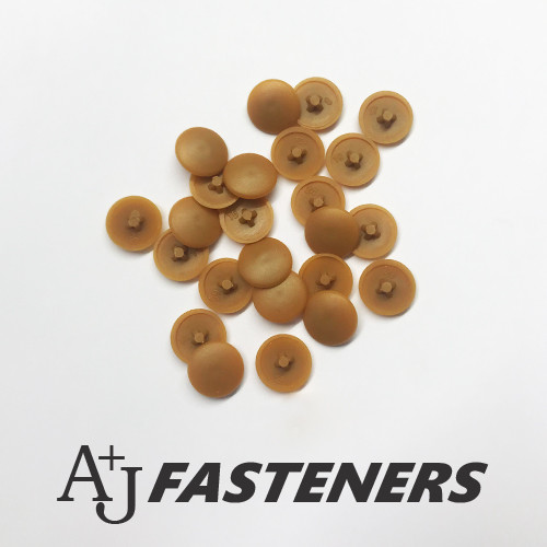 Light brown pozi plastic screw - plastic,