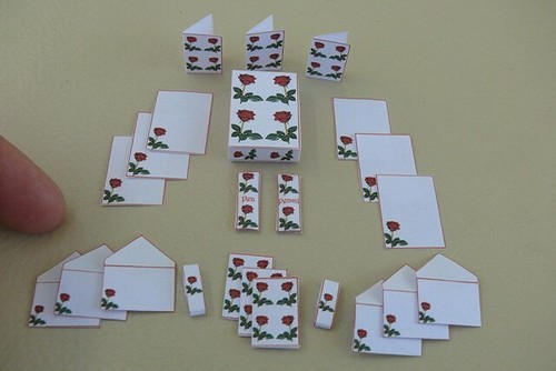 12th dolls house writing - 1/12th,